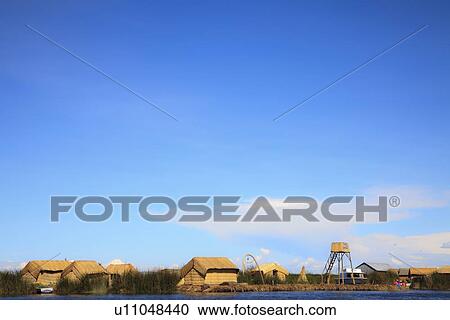 Stock Image - Lake Titicaca, Peru, Latin America. Fotosearch