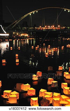 Laterns Floating on Water View Large Photo Image Stock Image - Laterns Floating on Water. Fotosearch