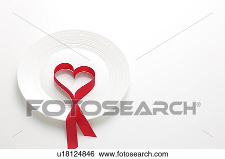 Stock Photograph - Love Heart on Plate. Fotosearch