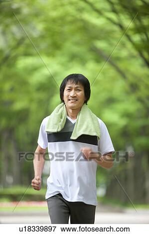 Mature man jogging View Large Photo Image Stock Photo - Mature man jogging. Fotosearch