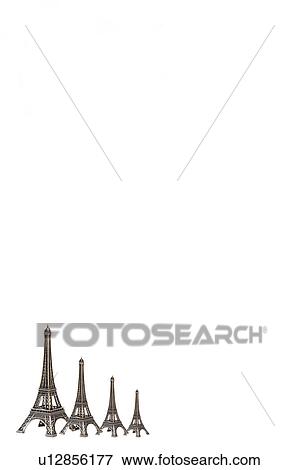 Miniature Eiffel towers View Large Photo Image Stock Photo - Miniature Eiffel towers. Fotosearch