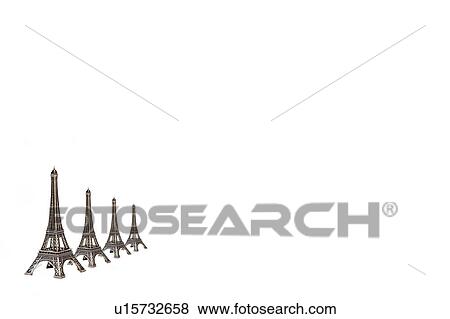 Miniature Eiffel towers View Large Photo Image Stock Photo - Miniature Eiffel towers. Fotosearch