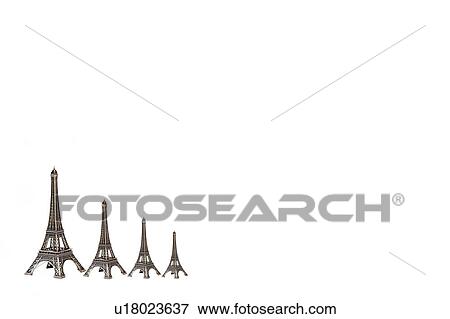 Miniature Eiffel towers View Large Photo Image Stock Photo - Miniature Eiffel towers. Fotosearch