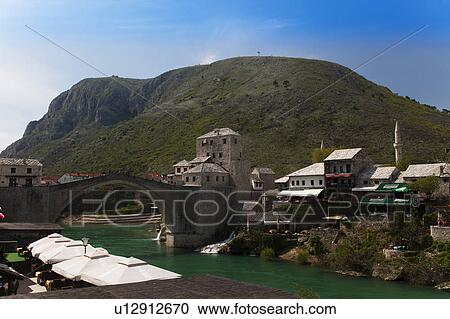 Stock Image - Mostar Bridge. Fotosearch