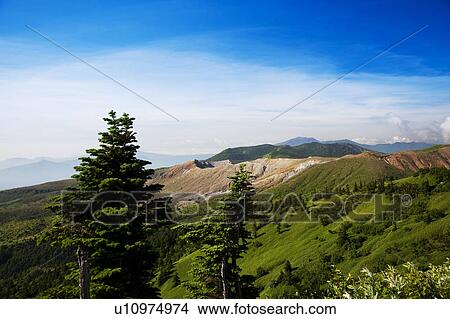 Mount Kusatsu Shirane View Large Photo Image Picture - Mount Kusatsu Shirane. Fotosearch