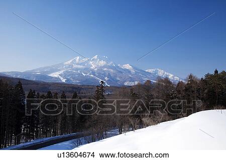 Mount Myoko in Winter View Large Photo Image Picture - Mount Myoko in Winter. Fotosearch