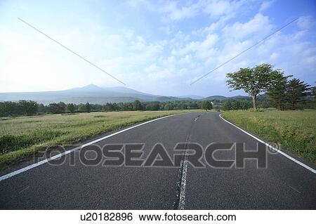 Mt. Hakkoda and road in the morning, Aomori Prefecture, Honshu, Japan View Large Photo Image Stock Photograph - Mt. Hakkoda and road in the morning, Aomori Prefecture, Honshu, Japan. Fotosearch