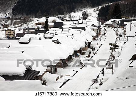 Ochijuku in Winter View Large Photo Image Stock Image - Ochijuku in Winter. Fotosearch