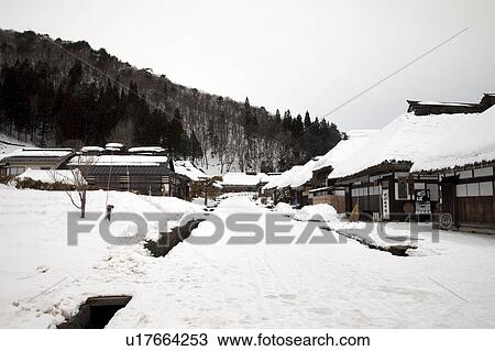 Ochijuku in Winter View Large Photo Image Stock Image - Ochijuku in Winter. Fotosearch