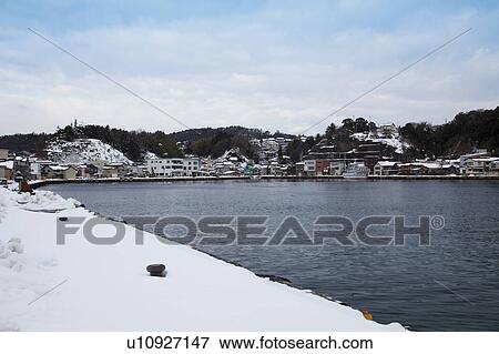 Stock Photo - Ogi Harbour in Winter. Fotosearch