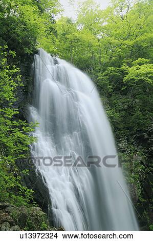 Onogawafudo Waterfall View Large Photo Image Picture - Onogawafudo Waterfall. Fotosearch