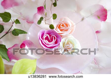 Pink Roses and Toiletries View Large Photo Image Stock Image - Pink Roses and Toiletries. Fotosearch
