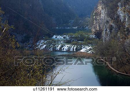 Plitvice Lakes National Park View Large Photo Image Stock Image - Plitvice Lakes National Park. Fotosearch