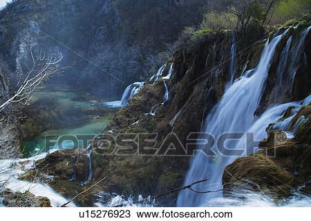 Stock Image - Plitvice Lakes National Park. Fotosearch
