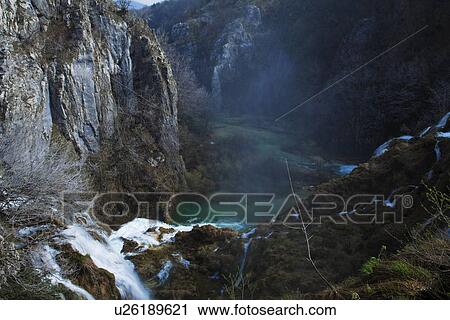 Stock Image - Plitvice Lakes National Park. Fotosearch