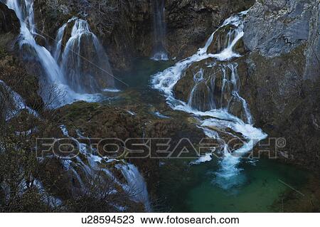 Stock Image - Plitvice Lakes National Park. Fotosearch