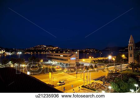 Port Gruz and Night View Large Photo Image Stock Photograph - Port Gruz and Night. Fotosearch