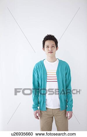 Stock Image - Portrait of a young man . Fotosearch