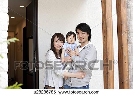 Portrait of Family of Three View Large Photo Image Stock Photography - Portrait of Family of Three. Fotosearch