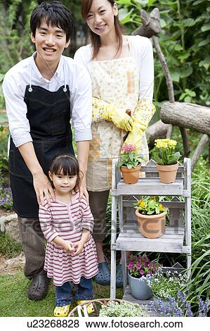 Stock Photo - Portrait of family. Fotosearch