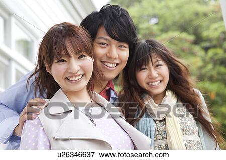 Stock Photo - Portrait of young people . Fotosearch