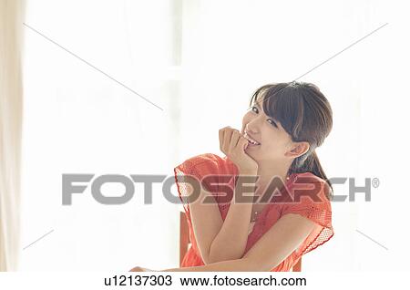 Portrait Of Young Woman View Large Photo Image Stock Image - Portrait Of Young Woman. Fotosearch