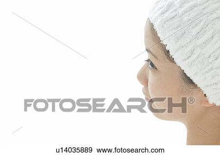 Profile of Young Woman Wearing Headband View Large Photo Image Stock Photo - Profile of Young Woman Wearing Headband. Fotosearch