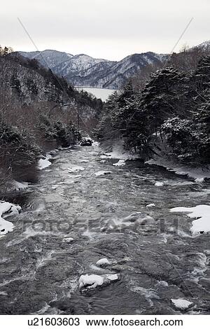 River in Winter View Large Photo Image Stock Image - River in Winter. Fotosearch