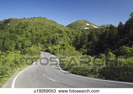 Road Through Mountains View Large Photo Image Stock Image - Road Through Mountains. Fotosearch