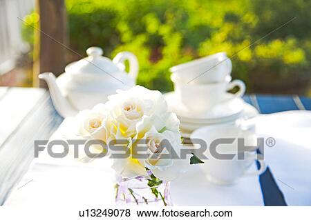 Roses and Tea View Large Photo Image Stock Photo - Roses and Tea. Fotosearch