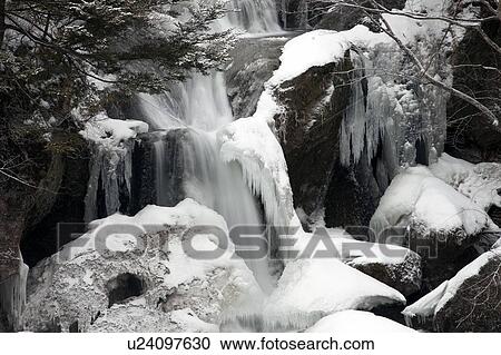 Ryuzu Falls in Winter View Large Photo Image Stock Image - Ryuzu Falls in Winter. Fotosearch