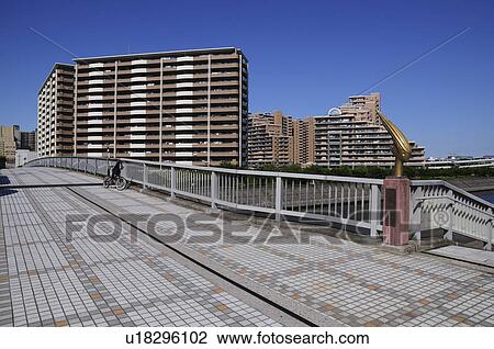 Sakaigawa river and apartments, Urayasu City, Chiba Prefecture, Honshu, Japan View Large Photo Image Stock Image - Sakaigawa river and apartments, Urayasu City, Chiba Prefecture, Honshu, Japan. Fotosearch