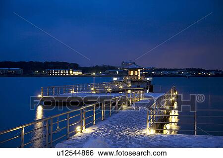 Shibayamagata Lake at Winter Night View Large Photo Image Stock Photograph - Shibayamagata Lake at Winter Night. Fotosearch