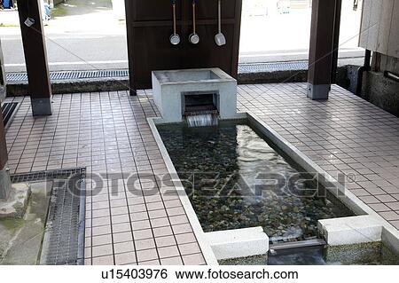 Shinden Spring Water View Large Photo Image Stock Photograph - Shinden Spring Water. Fotosearch