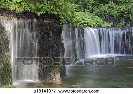 Stock Photo - Shiraito Waterfalls. Fotosearch