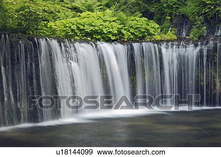 Stock Photo - Shiraito Waterfalls. Fotosearch