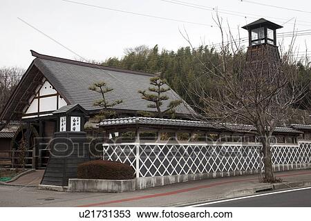 Shiroi-juku Post Town View Large Photo Image Stock Image - Shiroi-juku Post Town. Fotosearch
