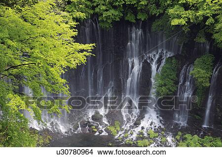 Shizuoka Waterfalls View Large Photo Image Picture - Shizuoka Waterfalls. Fotosearch