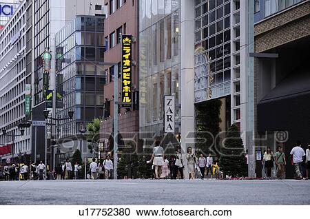 Shoppers in Ginza, Chuo Ward, Tokyo Prefecture, Japan View Large Photo Image Stock Image - Shoppers in Ginza, Chuo Ward, Tokyo Prefecture, Japan. Fotosearch