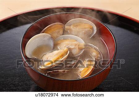 Picture - Short-necked Clam Soup. Fotosearch