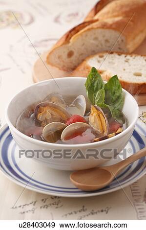 Short-necked Clam Soup View Large Photo Image Stock Photo - Short-necked Clam Soup. Fotosearch