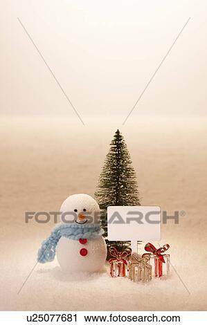 Snowman and Christmas Tree View Large Photo Image Stock Image - Snowman and Christmas Tree. Fotosearch