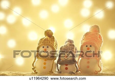 Stock Image - Snowman Family. Fotosearch