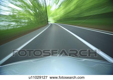 Stock Photo - Speeding car. Fotosearch