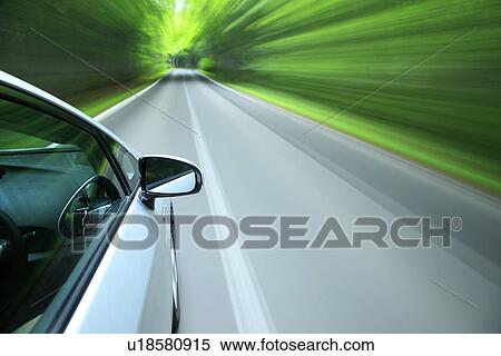 Stock Photography - Speeding car. Fotosearch