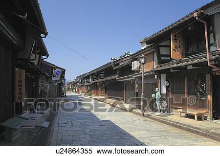 Stock Photography - Street in Kanaya-machi. Fotosearch