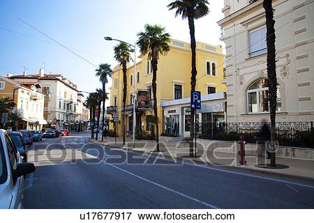 Street in Opatija View Large Photo Image Stock Photo - Street in Opatija. Fotosearch