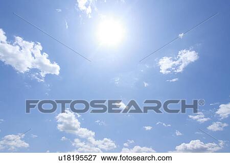 Sun and Cumulus Cloud View Large Photo Image Stock Photo - Sun and Cumulus Cloud. Fotosearch