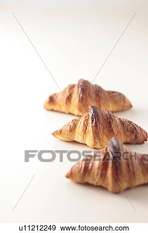 Three Croissants View Large Photo Image Stock Photo - Three Croissants. Fotosearch