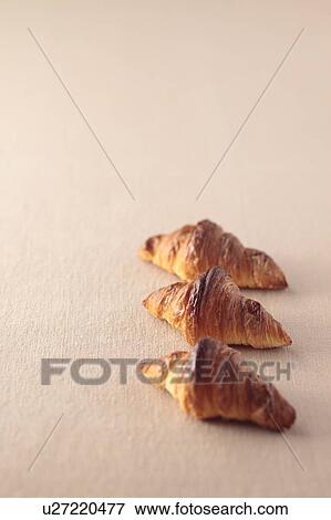 Three Croissants View Large Photo Image Stock Photo - Three Croissants. Fotosearch